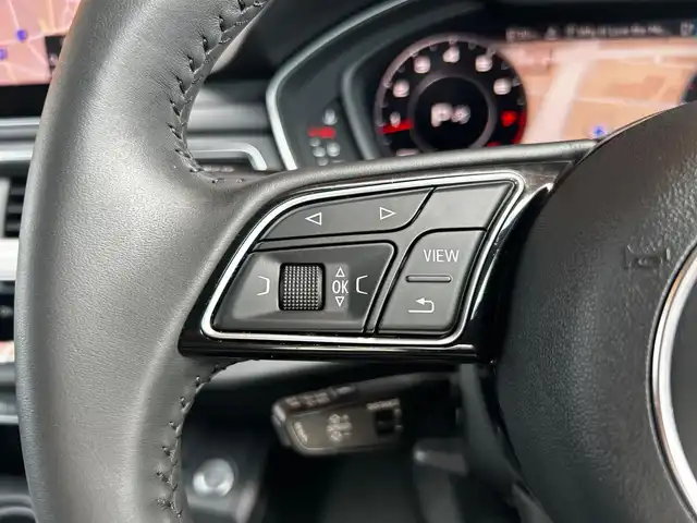 アウディ Ａ４ アバント 45TSFIクワトロ マイスターシュトック 富山県 2019(令1)年 1万km 黒 HDDナビ/フルセグテレビ/360°カメラ/Bluetooth接続/AM/FMラジオ/CD再生/アイドリングストップ/プッシュスタート/純正前後ドラレコ/ACC/パワーバックドア/ETC2.0/D/N席シートヒーター/バーチャルコックピット/クワトロ