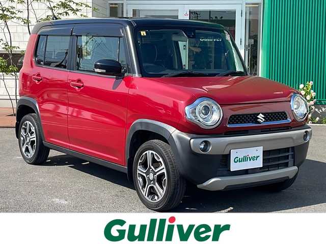 スズキ ハスラー X 青森県 2014(平26)年 10.8万km フェニックスレッドパール/ブルーイッシュブラックパール 4WD/レーダーブレーキサポート/誤発進抑制機能/ヒルホールドコントロール/運転席シートヒーター/スマートキー/プッシュスタート/HIDライト/フォグランプ/純正15インチアルミ/ブラックルーフ