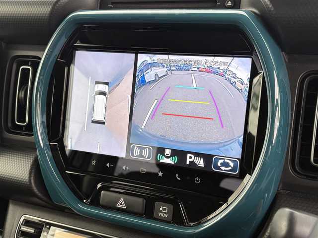 スズキ ハスラー HYBRID X 大分県 2020(令2)年 3.9万km デニムブルー ガンメタリック 2トーン ・純正ナビ(CD/DVD/BT/USB/CarPlay)/・全方位カメラ/・フルセグテレビ/・デュアルカメラブレーキ/・リアセンサー/・ドライブレコーダー/・ETC/・オートハイビーム/・ステアリングリモコン/・シートヒーター/・スマートキー/・プッシュスタート/・純正アルミホイール