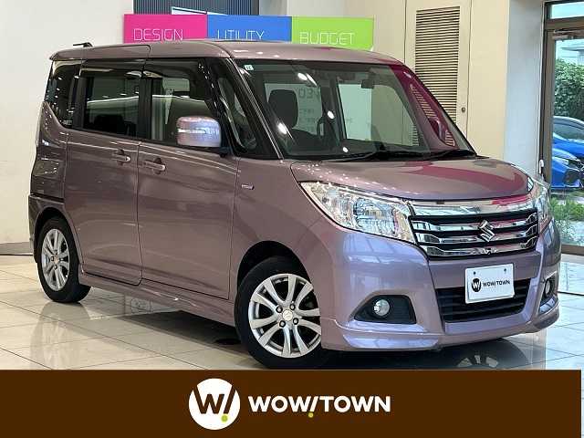 スズキ ソリオ HV MZ Dカメラ ブレーキS 埼玉県 2015(平27)年 4.7万km クォーツピンクM デュアルブレーキサポート/純正メモリナビ/　　CD/BT/USB/フルセグ/全方位カメラ/両側パワースライドドア/HIDオートライト/純正１５インチアルミホイール/前後ドライブレコーダー/シートヒーター/ステアリングスイッチ/スマートキー２本/ビルトインＥＴＣ