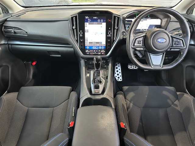スバル レヴォーグ 1．8GT－H EX 茨城県 2021(令3)年 8.7万km マグネタイトグレーメタリック ワンオーナー/４WD/11.6型メーカー純正ナビ/Bluetooth接続/フルセグTV/(Apple Car Play）/クルーズコントロール(追従有）/バック・サイドカメラ/ビルトインETC/前方純正ドライブレコーダー/電動リアゲート/電動格納シート/D+N席パワーシート/全席シートヒーター/シガーソケット/純正18インチアルミホイール/ステアリング連動LEDヘッドライト/フォグライト/自動パーキングシステム/後方コーナーセンサー/レーンキープアシスト/衝突被害軽減システム/横滑り防止装置/盗難防止装置/スマートキー/スペアキー