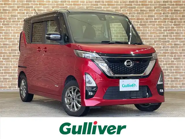 日産 ルークス HWS X プロパイロットED 岩手県 2020(令2)年 8万km スパークリングレッド/ブラック ４WD/アラウンドビューモニター/ハンズフリーパワースライドドア/プロパイロット/エマージェンシーブレーキ/レーンアシスト/アダプティブLEDヘッドライト/踏み間違い衝突防止アシスト/ソナー/横滑り防止装置/アイドリングストップ/寒冷地仕様/シートヒーター/サーキュレーター/ロールサンシェード/純正ナビ/フルセグ/ドライブレコーダー