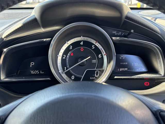 マツダ デミオ XD ツーリング 大分県 2015(平27)年 7.6万km ジェットブラックマイカ ・ナビ(BT/USB/AUX)/・バックカメラ/・スマートシティブレーキサポート/・ドライブレコーダー/・ETC/・オートライト/・パドルシフト/・純正アルミホイール/・スマートキー/・フロアマット/・ヘッドアップディスプレイ