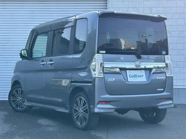 ダイハツ タント カスタム RS SA 道東・釧路十勝 2014(平26)年 8.4万km タングステングレーM ４ＷＤ/純正メモリナビ/(AM FM BT CD DVD)/バックカメラ/両側パワースライドドア/衝突軽減ブレーキ/両側パワースライドドア/オートライト/スマートキー/プッシュスタート/純正フロアマット/ＥＴＣ/取扱説明書