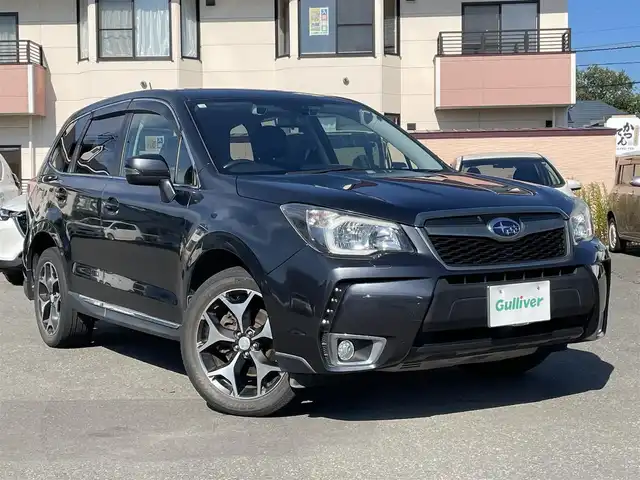 スバル フォレスター 2．0XT アイサイト 道央・札幌 2013(平25)年 13.2万km ダークグレーメタリック ４WD/社外HDDナビ(AM/FM/CD/DVD/BT/HDD/SD)/フルセグ(走行中視聴可)/バックカメラ/MTモード付AT/ウィンカーミラー/ドアバイザー/プッシュスタート/シートヒーター/パワーバックドア/ビルトインETC/ステアリングスイッチ/パドルシフト/クルーズコントロール(追従走行あり)/防眩ミラー/ドライブレコーダー/オートライト/フォグランプ/衝突軽減ブレーキ/レーンキープアシスト/横滑り防止装置/スペアキー/エンジンスターター/積込夏タイヤ/　(純正AW付 225/55R18 17年製 溝２ｍｍ)