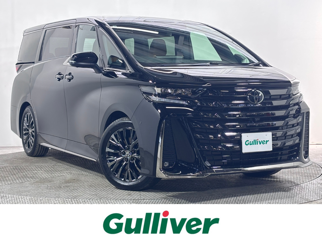 トヨタ ヴェルファイア ハイブリット Z プレミア 大阪府 2025(令7)年 0.6万km ブラック ガラスルーフ　ユニバーサルステップ　純正ナビ　全周囲カメラ　BT フルセグTV 純正フリップダウンモニター　パーキングアシスト　デジタルインナーミラー　両側パワースライドドア　パワーシート　シートヒーター　エアーシート　パワーバックドア　クリアランスソナー ETC　オートライト　LEDヘッドライト