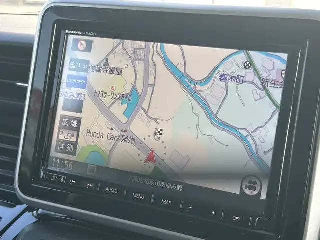 スズキ スペーシア カスタム HYBRID XS ターボ 大阪府 2018(平30)年 5.1万km ブルーイッシュブラックパール3 純正8インチナビ/　（フルセグTV/CD/DVD/Bluetooth/AUX）/社外10.1インチ後席モニター/　（アルパイン製）/全方位モニター/両側パワースライドドア/ハーフレザーシート/　（シートヒーター有）/ドライブレコーダー/クルーズコントロール/純正15インチアルミホイール/ビルトインETC/純正フロアマット