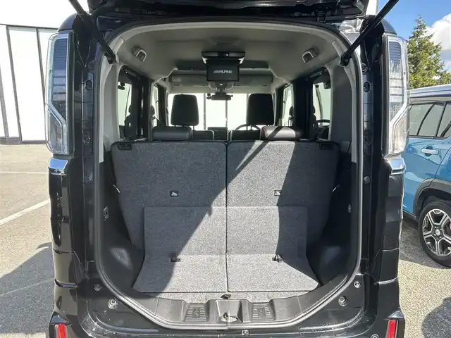 スズキ スペーシア カスタム HYBRID XS ターボ 大阪府 2018(平30)年 5.1万km ブルーイッシュブラックパール3 純正8インチナビ/　（フルセグTV/CD/DVD/Bluetooth/AUX）/社外10.1インチ後席モニター/　（アルパイン製）/全方位モニター/両側パワースライドドア/ハーフレザーシート/　（シートヒーター有）/ドライブレコーダー/クルーズコントロール/純正15インチアルミホイール/ビルトインETC/純正フロアマット