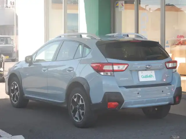 スバル インプレッサ ＸＶ 2．0i－L アイサイト 静岡県 2018(平30)年 5.3万km クールグレーカーキ ワンオーナー/4WD/ルーフレール/純正ウイングレット（ブラック）/アイサイトver.3/・衝突軽減ブレーキ/・車線逸脱警報/・アクティブレーンキープ/・追従機能付きクルーズコントロール/・誤発進、誤後進抑制制御/・先行車発進お知らせ/クリアランスソナー /ブラインドスポットモニター/ステアリングレスポンシブヘッドライト/DIATONE SOUNDナビ/・NR-MZ300-BIN/・フルセグ/・DVD再生/・CD再生/・Bluetooth/・SD/バックカメラ/純正ドライブレコーダー/MTモードAT/パドルシフト/左右独立型オートエアコン/ビルトインETC2.0/本革巻きステアリング/SIドライブ/Xモード/ヒルホールド機能/ISOFIX/アイドリングストップ/オートライト/純正LEDヘッドライト/フォグライト/リアフォグライト/オートワイパー/オートリトラミラー/ウインカーミラー/前オートウインドウ/純正フロアマット/プッシュスタート/スマートキー×2/取扱説明書/新車保証書