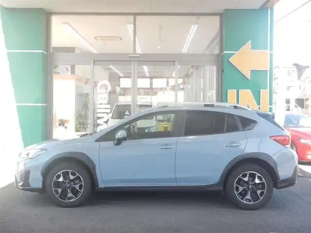 スバル インプレッサ ＸＶ 2．0i－L アイサイト 静岡県 2018(平30)年 5.3万km クールグレーカーキ ワンオーナー/4WD/ルーフレール/純正ウイングレット（ブラック）/アイサイトver.3/・衝突軽減ブレーキ/・車線逸脱警報/・アクティブレーンキープ/・追従機能付きクルーズコントロール/・誤発進、誤後進抑制制御/・先行車発進お知らせ/クリアランスソナー /ブラインドスポットモニター/ステアリングレスポンシブヘッドライト/DIATONE SOUNDナビ/・NR-MZ300-BIN/・フルセグ/・DVD再生/・CD再生/・Bluetooth/・SD/バックカメラ/純正ドライブレコーダー/MTモードAT/パドルシフト/左右独立型オートエアコン/ビルトインETC2.0/本革巻きステアリング/SIドライブ/Xモード/ヒルホールド機能/ISOFIX/アイドリングストップ/オートライト/純正LEDヘッドライト/フォグライト/リアフォグライト/オートワイパー/オートリトラミラー/ウインカーミラー/前オートウインドウ/純正フロアマット/プッシュスタート/スマートキー×2/取扱説明書/新車保証書