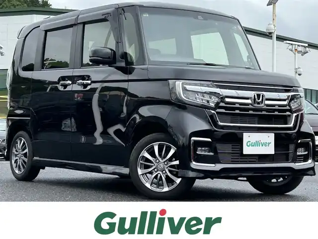 ホンダ Ｎ ＢＯＸ カスタム L 島根県 2021(令3)年 3.5万km クリスタルブラックパール 社外メモリナビ/バックカメラ/片側パワースライドドア/ETC/レーダークルーズコントロール/コーナーセンサー/ステアリングスイッチ/前席シートヒーター/純正14インチAW/LEDオートライト/LEDフォグライト/電動格納ミラー/ウィンカーミラー/社外ドライブレコーダー/プッシュスタート/スマートキー×2