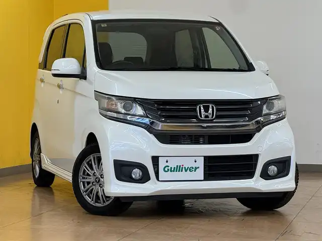 ホンダ Ｎ ＷＧＮ カスタム G 群馬県 2014(平26)年 8.8万km プレミアムホワイトパール 純正7インチナビ/・CD/SD/・FM/AM/バックカメラ/革巻きステアリング/ステアリングスイッチ/スマートキー/プッシュスタート/社外14インチAW/純正14インチAW4本車載/純正フロアマット/横滑り防止機能/電動格納ウィンカーミラー
