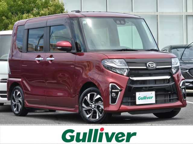 ダイハツ タント カスタム X 鹿児島県 2021(令3)年 1.6万km ファイアークォーツレッドM 両側パワースライドドア　/純正ＳＤナビ(NMZK-W73D)　/バックカメラ　/フルセグテレビ　/Ｂｌｕｅｔｏｏｔｈオーディオ　/純正ドライブレコーダー　/プッシュスタート／スマートキー　/スペアキー　/ＬＥＤヘッドライト/純正アルミホイール(14インチ)/アイドリングストップ/横滑り防止装置/エアバッグ(W+サイド)/カーテンエアバッグ