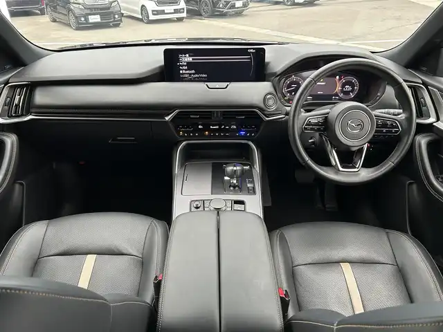 マツダ ＣＸ－６０ XD HV エクスクルーシブスポーツ 和歌山県 2022(令4)年 1.9万km マシーングレープレミアムM 純正12.3型ナビ/フルセグTV/（AM/FM/USB/Bluetooth）/全方位カメラ/BOSEプレミアムサウンド/衝突軽減ブレーキ/横滑り防止機能/コーナーセンサー/ブラインドスポットモニター/ヘッドアップディスプレイ/レーンキープアシスト/アイドリングストップ/シートエアーベンチレーション/ステアリングヒーター/ビルトインETC/ドライブレコーダー/電動パーキング/オートホールド/LEDヘッドライト/オートライト