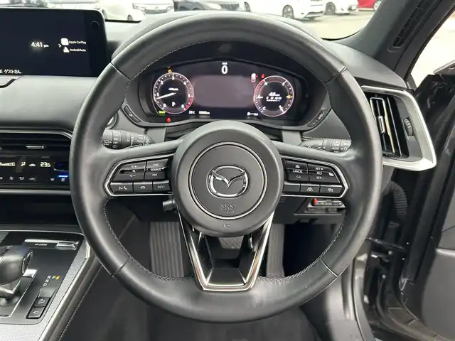 マツダ ＣＸ－６０ XD HV エクスクルーシブスポーツ 和歌山県 2022(令4)年 1.9万km マシーングレープレミアムM 純正12.3型ナビ/フルセグTV/（AM/FM/USB/Bluetooth）/全方位カメラ/BOSEプレミアムサウンド/衝突軽減ブレーキ/横滑り防止機能/コーナーセンサー/ブラインドスポットモニター/ヘッドアップディスプレイ/レーンキープアシスト/アイドリングストップ/シートエアーベンチレーション/ステアリングヒーター/ビルトインETC/ドライブレコーダー/電動パーキング/オートホールド/LEDヘッドライト/オートライト