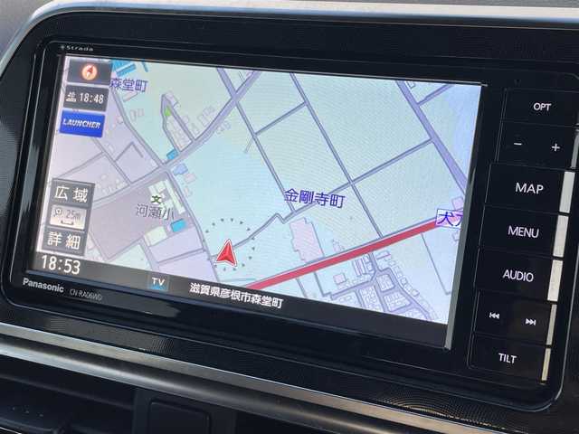 トヨタ シエンタ G クエロ 滋賀県 2019(令1)年 3.7万km ホワイトパールクリスタルシャイン 社外ナビ/フルセグTV/Bluetooth/全周囲カメラ/ドライブレコーダー/プリクラッシュセーフティ/レーンキープアシスト/クリアランスソナー/両側パワースライドドア/プッシュスタート/スマートキー/スペアキー/革巻きステアリング/ハーフレザーシート/LEDヘッドライト/オートライト/ETC