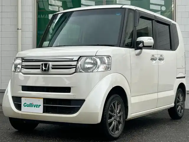 ホンダ Ｎ ＢＯＸ G Lパッケージ 新潟県 2015(平27)年 11.8万km プレミアムホワイトパールⅡ ワンオーナー/ワンセグテレビ/バックカメラ/ドアバイザー/片側パワースライドドア/ETC/ウィンカーミラー/シートヒーター/メモリナビ/電動格納ミラー