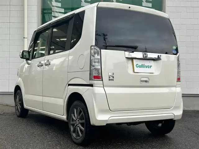 ホンダ Ｎ ＢＯＸ G Lパッケージ 新潟県 2015(平27)年 11.8万km プレミアムホワイトパールⅡ ワンオーナー/ワンセグテレビ/バックカメラ/ドアバイザー/片側パワースライドドア/ETC/ウィンカーミラー/シートヒーター/メモリナビ/電動格納ミラー