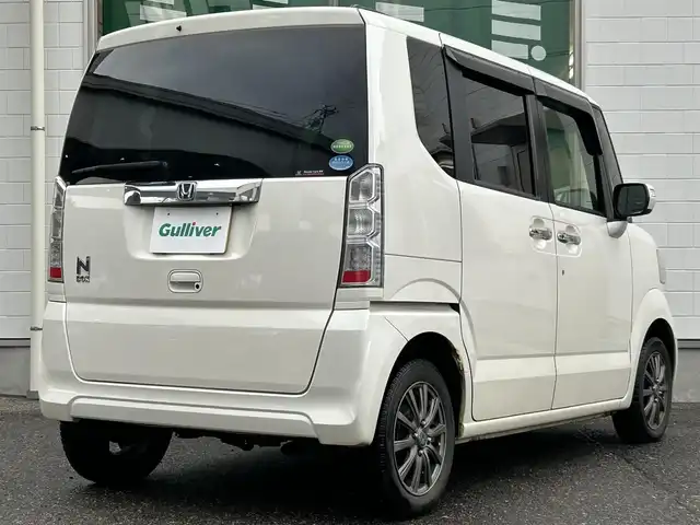 ホンダ Ｎ ＢＯＸ G Lパッケージ 新潟県 2015(平27)年 11.8万km プレミアムホワイトパールⅡ ワンオーナー/ワンセグテレビ/バックカメラ/ドアバイザー/片側パワースライドドア/ETC/ウィンカーミラー/シートヒーター/メモリナビ/電動格納ミラー