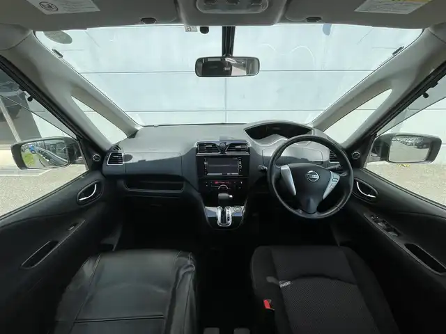 日産 セレナ ハイウェイスター Sハイブリッド 千葉県 2012(平24)年 6.5万km スーパーブラック 純正ナビ/　フルセグ/BT/DVD/CD/MSV/ビルトインETC/アイドリングストップ/クルーズコントロール/片側パワースライドドア/HIDヘッドライト/オートライト/フォグライト/スマートキー/プッシュスタート/社外１６インチAW/純正AW車載