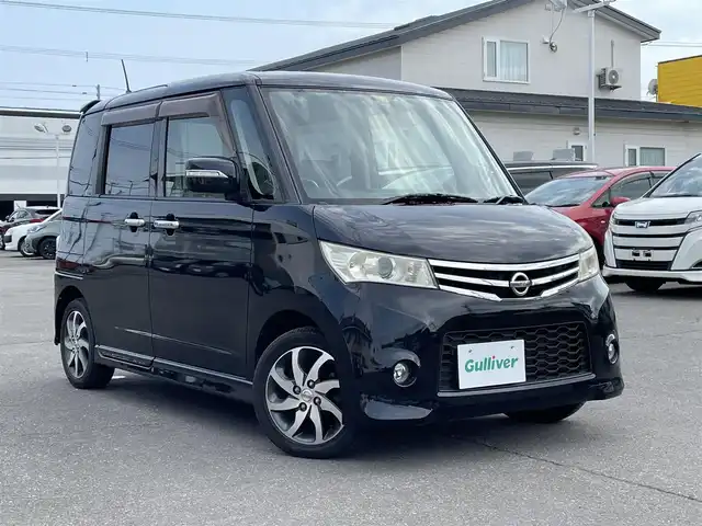 日産 ルークス ハイウェイスター アーバンセレ 道央・札幌 2010(平22)年 8.5万km ブルーイッシュブラック 登録時走行距離84/277ｋｍ/　４　Ｗ　Ｄ　/純正ＨＤＤナビ（CD/DVD/FM/AM/SD）/ワンセグ（走行中視聴不可）/バックカメラ/ウィンカーミラー/ドアバイザー/プッシュスタート/両側パワースライドドア/ETC/スマートキー/ドライブレコーダー/ベンチシート/純正フロアマット/シートヒーター（運転席）/盗難防止装置/オートライト/社外エンジンスターター/フォグランプ/電動格納ミラー/バニティミラー/ミラーヒーター/ワイパー間欠時間コントローラー/積込冬タイヤ（純正AW/165/55/R14/18年製/溝7ｍｍ）