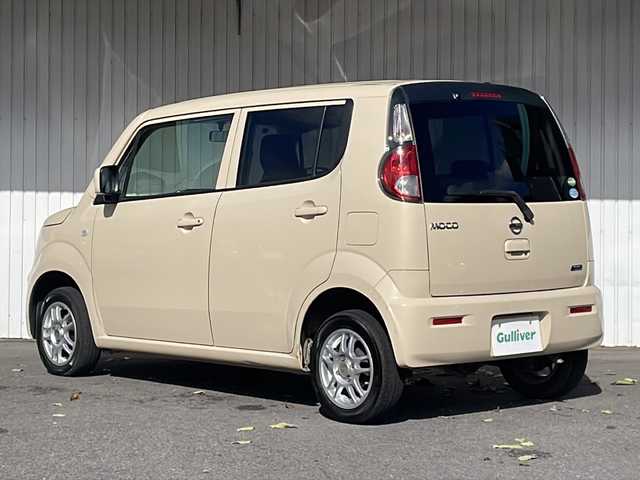 日産 モコ S FOUR 長野県 2013(平25)年 7.2万km ミルクティーベージュ ４WD/社外CD/プッシュスタート/社外13インチアルミ/スマートキー/アイドリングストップ/ホイール付き冬タイヤ積込/純正フロアマット/保証書・取説