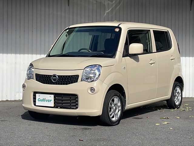 日産 モコ S FOUR 長野県 2013(平25)年 7.2万km ミルクティーベージュ ４WD/社外CD/プッシュスタート/社外13インチアルミ/スマートキー/アイドリングストップ/ホイール付き冬タイヤ積込/純正フロアマット/保証書・取説