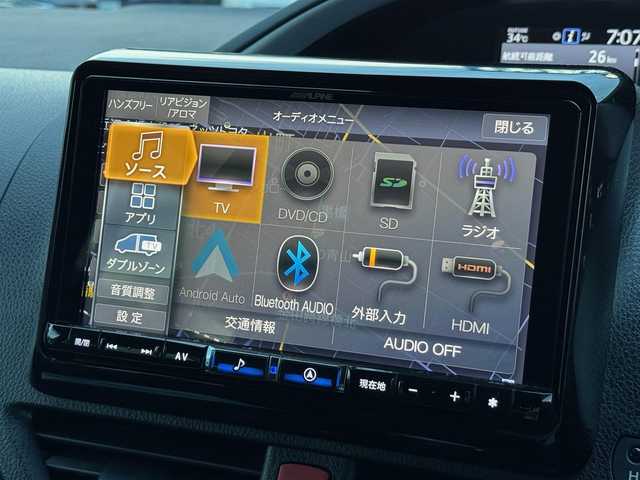 トヨタ ヴォクシー ハイブリッド ZS 煌Ⅲ 滋賀県 2021(令3)年 3.7万km ホワイトパールクリスタルシャイン ワンオーナー/アルパインBIGX/　フルセグ Bluetooth CD DVD AM FM/バックカメラ/コーナーカメラ/トップカメラ/アルパインフリップダウンモニター/ドライブレコーダー前後/ETC/Toyota Safety Sense/プリクラッシュセーフティ/（歩行者［昼］検知機能付衝突回避支援タイプ/　レーザーレーダー＋単眼カメラ方式）/レーンディパーチャーアラート/オートマチックハイビーム/先行車発進告知機能/クリアランスソナー/Bi-Beam LEDヘッドランプ/（オートレベリング機能付 ブラックエクステンション加飾）　　　　 /  ＋LEDクリアランスランプ/LEDフロントフォグランプ/両側パワースライドドア/純正16インチアルミ/スマートキー×2/プッシュスタート/