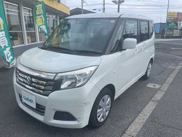 スズキ ソリオ G 神奈川県 2018(平30)年 12万km ピュアホワイトP 社外メモリナビ/バックカメラ/プッシュスタート/片側パワースライドドア/ETC