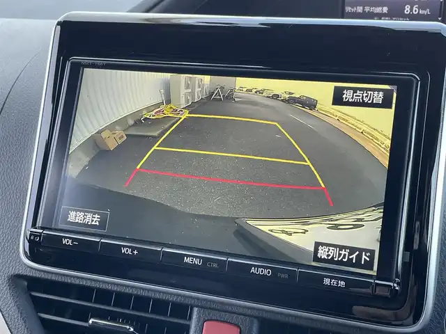 トヨタ ノア Si ダブルバイビー 佐賀県 2018(平30)年 4.1万km ブラック 純正9インチSDナビゲーション/・フルセグTV/CD/DVD/SD/Bluetooth/フリップダウンモニター/バックカメラ/前方ドライブレコーダー/ビルトインETC/両側パワースライドドア/後席エアコン/後席サンシェード/ISOFIX対応/革巻きステアリング/ステアリングリモコン/純正16インチアルミホイール/純正LEDヘッドライト/・オートマチックハイビーム/純正LEDフォグランプ/純正フロアマット/新車保証書/取扱説明書/トヨタセーフティセンスC/・クルーズコントロール/・プリクラッシュセーフティ/・レーンディパーチャーアラート/・アイドリングストップ