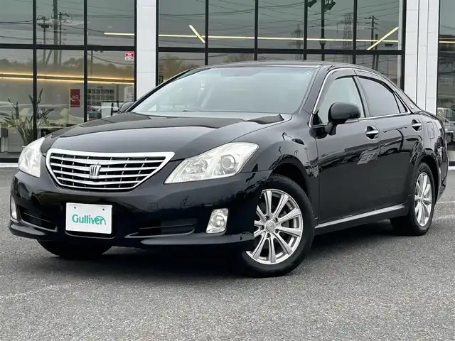 トヨタ クラウン ロイヤル ロイヤルサルーン i－Four 道央・札幌 2008(平20)年 14万km ブラック ４WD/純正ディーラーOPナビ/CD/DVD/BT/フルセグ/横滑り防止装置/クルーズコントロール/バックカメラ/ETC/前席パワーシート/ステアリングリモコン/MTモード付AT/プッシュスタート/スマートキー/HIDヘッドライト/オートライト/電動格納ミラー/ウィンカーミラー/純正フロアマット/ドアバイザー/社外AW付夏タイヤ積込/215/55/R17