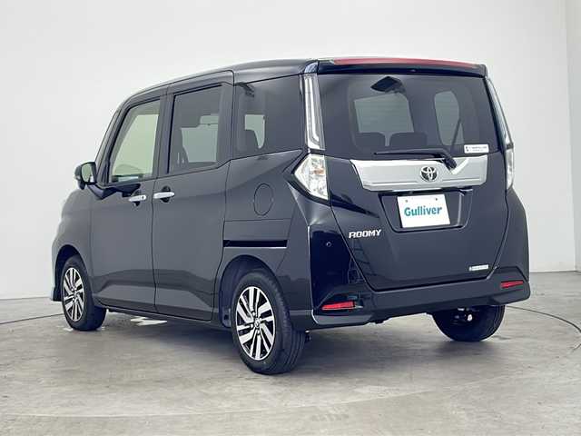 トヨタ ルーミー カスタムG 秋田県 2024(令6)年 0.6万km ブラックマイカメタリック 4WD/社外ナビ/　(AM/AM/Bluetooth)/バックカメラ/ETC/両側パワースライドドア/スマートアシスト/レーダークルーズコントロール/ウェルカムオープン/オートブレーキホールド/オートライト/LEDヘッドライト/フォグランプ/スマートキー/スペアキー/純正フロアマット/取扱説明書/保証書