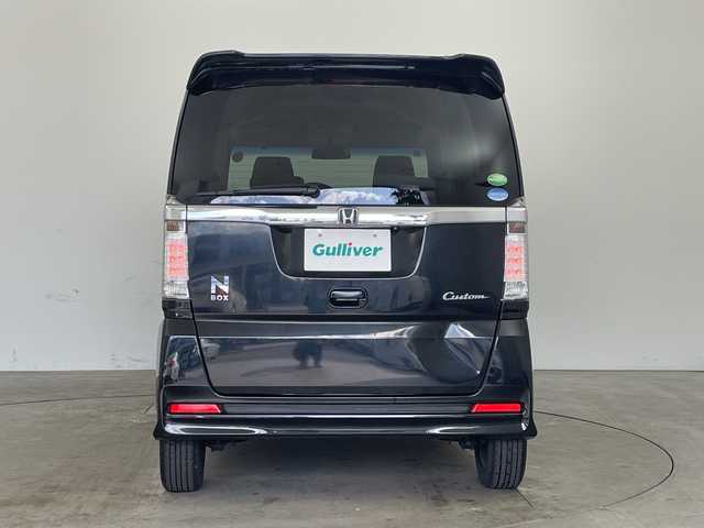 ホンダ Ｎ ＢＯＸ カスタム G 兵庫県 2014(平26)年 8.4万km スマートブラック ・社外SDナビ/・バックカメラ/・CD・AM・FM・TV/・片側パワースライドドア/・横滑り防止装置/・アイドリングストップ/・ETC/・ECON/・ドアバイザー/・ステアリングスイッチ/・純正フロアマット/・スマートキー/・HIDヘッドライト/・フォグランプ/・プッシュスタート/・取扱説明書/・保証書