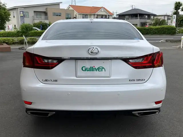 レクサス ＧＳ 350 バージョンL 埼玉県 2012(平24)年 4.6万km ホワイトパールクリスタルシャイン 登録時45105km/茶革シート/　・パワーシート（メモリー機能付）/　・シートヒーター/　・シートエアコン/純正メーカーHDDナビ/　・フルセグTV/　・TVキャンセラー/　・CD/DVD再生/　・Bluetooth接続/　・AUX/USB端子/　・HDDミュージックサーバー/バックカメラ/クリアランスソナー/ドライブレコーダー/パワーバックドア/ビルトインETC/スマートキー×2/プッシュスタートボタン/クルーズコントロール/オートサンシェード/ウッドコンビハンドル/電子パーキングブレーキ/パドルシフト/ナノイー内蔵オートエアコン/HIDヘッドライト/フォグライト/純正18インチAW/保証書/取扱説明書/ナビ取扱説明書/整備記録簿（H25.H26.H29.R3.R5.R7）