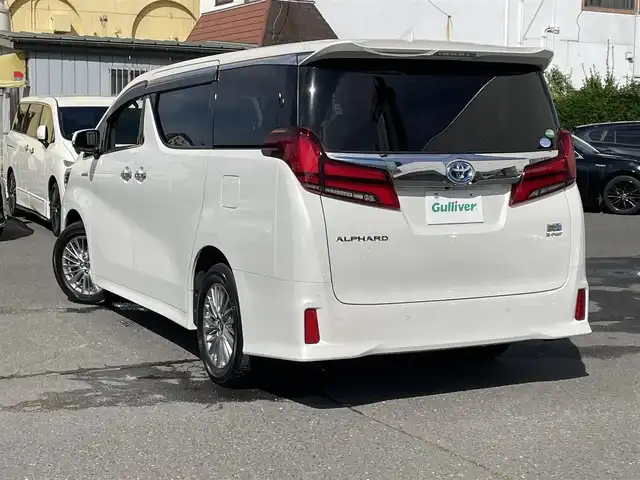 トヨタ アルファードハイブリット SR 青森県 2019(令1)年 3.9万km ホワイトパールクリスタルシャイン 寒冷地仕様/サンルーフ/ワンオーナー/ＢＳＭ／デジタルインナーミラー/３眼ＬＥＤヘッドライト/純正ＳＤナビフルセグ（ＮＳＺＮ－Ｚ６８Ｔ）/フリップダウンモニター（Ｖ１２Ｔ－Ｒ６８Ｃ）/パワーバックドア/純正エンスタ（スマートキー一体タイプ）/スマートキー/スペアキー/セーフティセンス/運転席助手席電動シート/新車時保証書/取扱説明書
