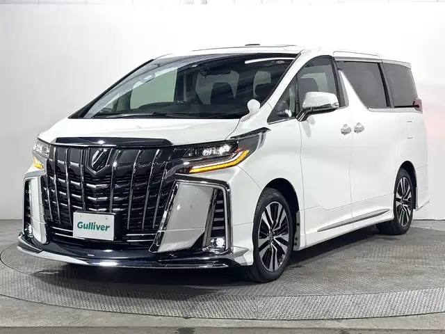 トヨタ アルファード S Cパッケージ 大阪府 2023(令5)年 1.1万km ホワイトパールクリスタルシャイン サンルーフ 黒革 モデリスタエアロ 純正ナビTV 後席モニター パワーシート/ヒーター/エアコン 電動リアゲート ステアリングヒーター レーダーC 衝突軽減ブレーキ レーンアシスト 前後ドライブレコーダー 100V電源