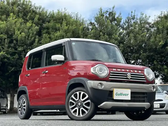 スズキ ハスラー Jスタイル Ⅱ 東京都 2016(平28)年 2.8万km フェニックスレッドパール/ホワイト2トーンルーフ ワンオーナー/純正全方位モニター付きナビ/・Bluetoothオーディオ/USBオーディオ/・Apple CarPlay/AndroidAuto/・DVD/フルセグTV/フェニックスレッドパール/ブラック2トーンルーフ/シートヒーター（前席）/デュアルカメラブレーキサポート/取扱説明書/保証書/スペアキー1本