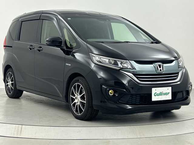 ホンダ フリード＋ ハイブリット EX 福島県 2017(平29)年 9.1万km クリスタルブラックパール /禁煙車//レーダークルーズコントロール//衝突被害軽減システム//レーンキープアシスト//バックカメラ//ビルトインETC//ドライブレコーダー//シートヒーター(D/N)//ハーフレザーシート//両側パワースライドドア//社外アルミホイール//純正フロアマット//純正ナビ//Bluetooth//フルセグテレビ//スマートキー//プッシュスタート