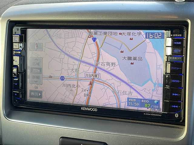 スズキ スペーシア X 徳島県 2015(平27)年 5.8万km フィズブルーパールメタリック ディーラーop7インチナビ/（Bluetooth/フルセグ/CD/DVD/SD/USB/ipod）/バックカメラ/デュアルカメラブレーキサポート/両側スライドドア/ハロゲンヘッドライト/オートライト/オートエアコン/車線逸脱警報/純正フロアマット/プッシュスタート/スマートキー