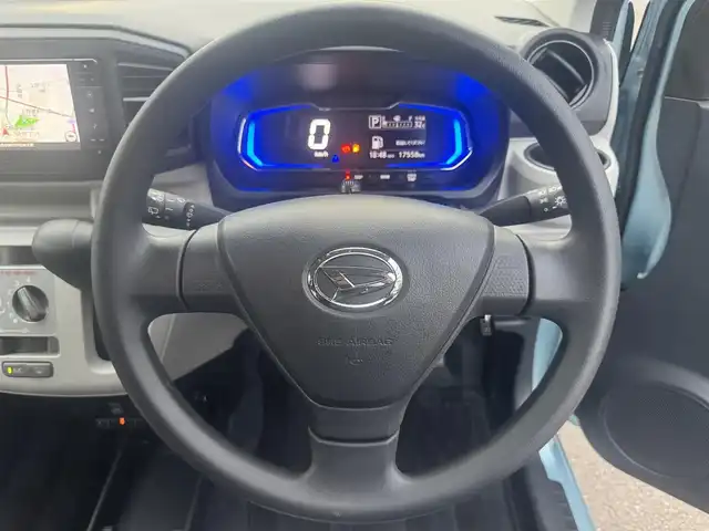 ダイハツ ミラ イース X リミテッド SAⅢ 三重県 2019(令1)年 1.8万km スカイブルーメタリック ナビ(Bluetooth/CD/地デジTV/AM/FM)/バックカメラ/ドライブレコーダー(前)/ETC/スマートアシスト3(衝突回避支援ブレーキ/衝突警報(対車両・歩行者)/車線逸脱警報/誤発進抑制制御/先行車発進お知らせ/オートハイビーム)/LEDヘッドランプ/電動格納ミラー/リモコンキー