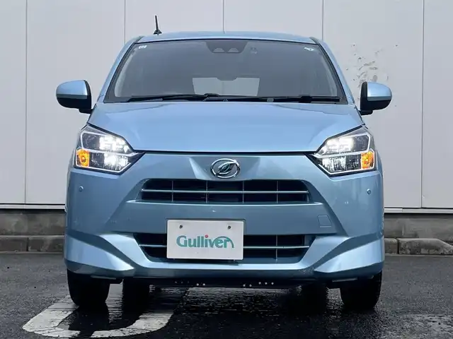 ダイハツ ミラ イース X リミテッド SAⅢ 三重県 2019(令1)年 1.8万km スカイブルーメタリック ナビ(Bluetooth/CD/地デジTV/AM/FM)/バックカメラ/ドライブレコーダー(前)/ETC/スマートアシスト3(衝突回避支援ブレーキ/衝突警報(対車両・歩行者)/車線逸脱警報/誤発進抑制制御/先行車発進お知らせ/オートハイビーム)/LEDヘッドランプ/電動格納ミラー/リモコンキー