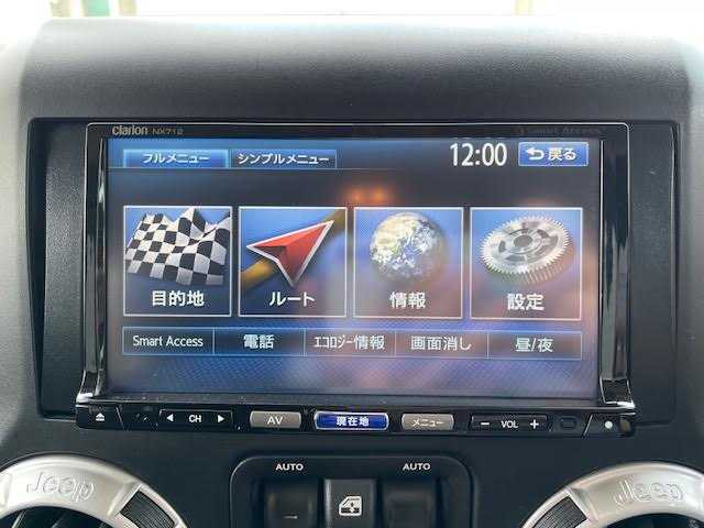 クライスラー・ジープ ジープ ラングラー アンリミテッド サハラ 埼玉県 2012(平24)年 12.4万km ブラック 社外SDナビ（CLARION)/フルセグテレビ/ダウンヒルアシストコントロール/バックカメラ/シートヒーター/クルーズコントロール/スペアキー/Bluetooth/ETC