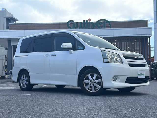トヨタ ノア S Gエディション 沖縄県 2008(平20)年 14.9万km ホワイトパールクリスタルシャイン 社外ナビ　フルセグＴＶ　/バックカメラ　/社外ＥＴＣ　/レザー調シートカバー　/スマートキー