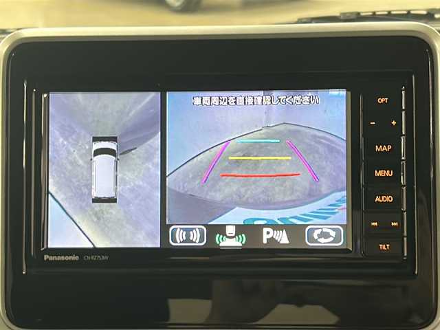 スズキ スペーシア ギア HYBRID XZ 長崎県 2018(平30)年 3.2万km スチールシルバーM 純正Panasonic7インチナビ（CN-RZ753W）/　　CD/DVD/BT/SD/iPod/USB//      MEMORY MUSIC/AM・FM/フルセグTV/全方位モニター用カメラパッケージ/　　・ヘッドアップディスプレイ/　　・進入禁止標識認識機能/　　・全方位モニター用カメラ/　　・USBソケット/　　・GPSアンテナ/　　・TV用アンテナ/スズキセーフティサポート/　　・デュアルセンサーブレーキサポート/　　・車線逸脱警報機能/　　・先行車発進お知らせ機能/　　・後退時ブレーキサポート/　　・リアパーキングセンサー/　　・誤発進抑制機能/　　・ふらつき警報機能/　　・ハイビームアシスト/　　・後方誤発進抑制機能/両側パワースライドドア/ビルトインETC/社外ドラレコ一体型デジタルインナーミラー/ルーフレール/スマートキー/プッシュスタート/リアサーキュレーター/リアサンシェード/シートバックテーブル/純正フロアマット/純正ドアバイザー/フォグ/取扱説明書/保証書