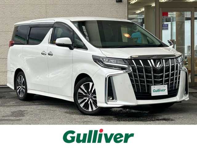 トヨタ アルファード S Cパッケージ 兵庫県 2018(平30)年 4.2万km ホワイトパールクリスタルシャイン 社外7インチナビ/10.1型アルパインFダウンモニター/(CD/DVD/BT/SD)/フルセグTV/ETC/バックカメラ/両側パワースライドドア/衝突軽減ブレーキ/コーナーセンサー/レーダークルーズコントロール/MTモード付AT/フルレザーシート/前席シートヒーター/前席エアーシート/パワーシート/パワーシートメモリ機能3/LEDヘッドライト/オートライト/オートハイビーム/フォグランプ/オートリトラミラー/スマートキー/ステアリングヒーター/ステアリングリモコン/革巻きステアリング