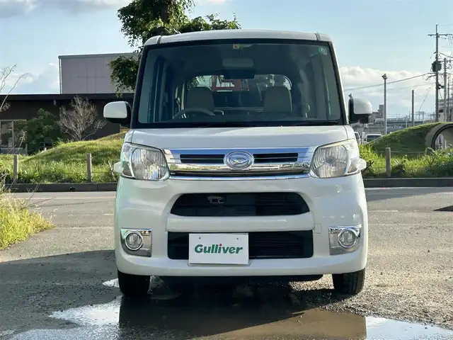 ダイハツ タント X ターボ スマートセレ SN 福岡県 2014(平26)年 8.2万km パールホワイトⅢ 純正型SDナビ(ワンセグTV/CD/DVD/BT)/バックモニター/片側パワスラ/フォグランプ/HDMI/USBポート/スマートキー/スマートキー