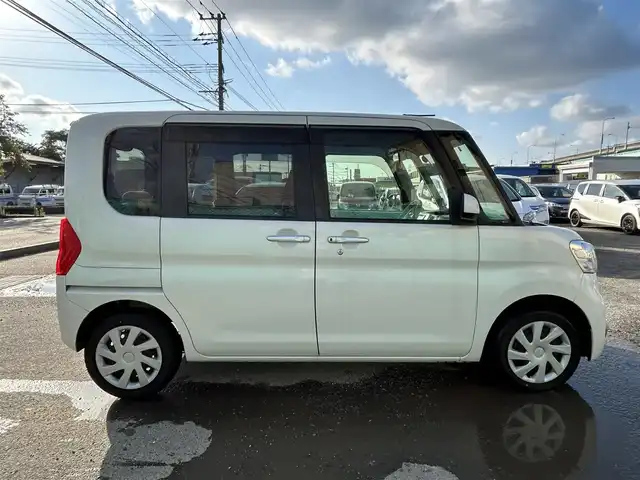 ダイハツ タント X ターボ スマートセレ SN 福岡県 2014(平26)年 8.2万km パールホワイトⅢ 純正型SDナビ(ワンセグTV/CD/DVD/BT)/バックモニター/片側パワスラ/フォグランプ/HDMI/USBポート/スマートキー/スマートキー