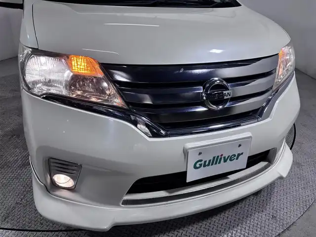日産 セレナ ハイウェイスター Sハイブリッド 大阪府 2012(平24)年 6.1万km ブリリアントホワイトパール 純正ナビTV バックカメラ 両側パワースライドドア クルーズコントロール スマートキー プッシュスタート リアオートエアコン オートライト ETC 盗難防止装置