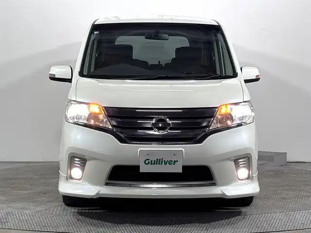 日産 セレナ ハイウェイスター Sハイブリッド 大阪府 2012(平24)年 6.1万km ブリリアントホワイトパール 純正ナビTV バックカメラ 両側パワースライドドア クルーズコントロール スマートキー プッシュスタート リアオートエアコン オートライト ETC 盗難防止装置