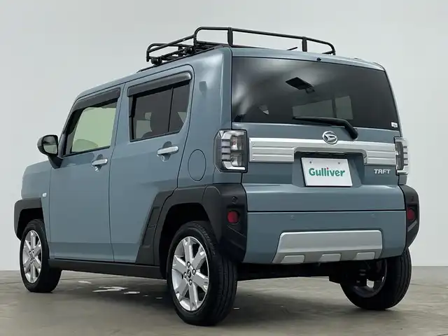 ダイハツ タフト G クロムベンチャー 鹿児島県 2025(令7)年 1万km レイクブルーメタリック ワンオーナー/スマートアシストIII/純正9型ディスプレイオーディオ/（フルセグ/Bluetooth/AM/FM）/AppleCarPlay/Android Auto/アイドリングストップ/スペアキー/ビルトインETC/バックカメラ/前方ドラレコーダー/純正フロアマット/両側パワースライドドア/純正15インチAW/前後コーナーセンサー/レーンキープアシスト/レーダークルーズコントロール/革巻ステアリング/オートホールド